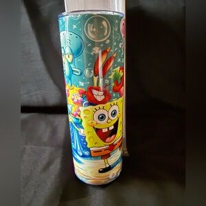 New SpongeBob SquarePants Themed 20oz Tumbler with Straw